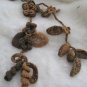 Crocheted brown flower.lariat