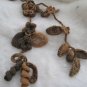 Crocheted brown flower.lariat