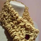 Caramel Ruffles neckwarmer scarf