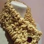 Caramel Ruffles neckwarmer scarf