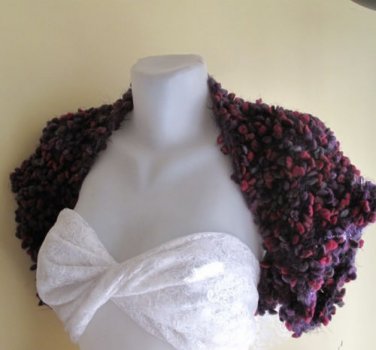 Spotted,dotted yarn,rabbit wool,shrug
