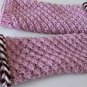 Knitted pink mohair fingerles gloves.s, m, l sizes. OOAK