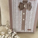 Felt- Lace Tote Bag, Bride , Bridesmaids  Beige
