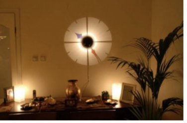 Wall clock, wall mounted clock, light clock