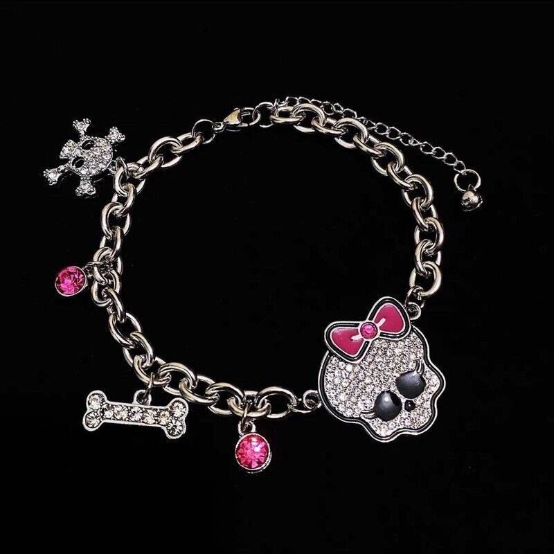 Pink Skull Bracelet