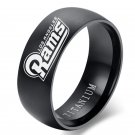 LA Rams Titanium Ring