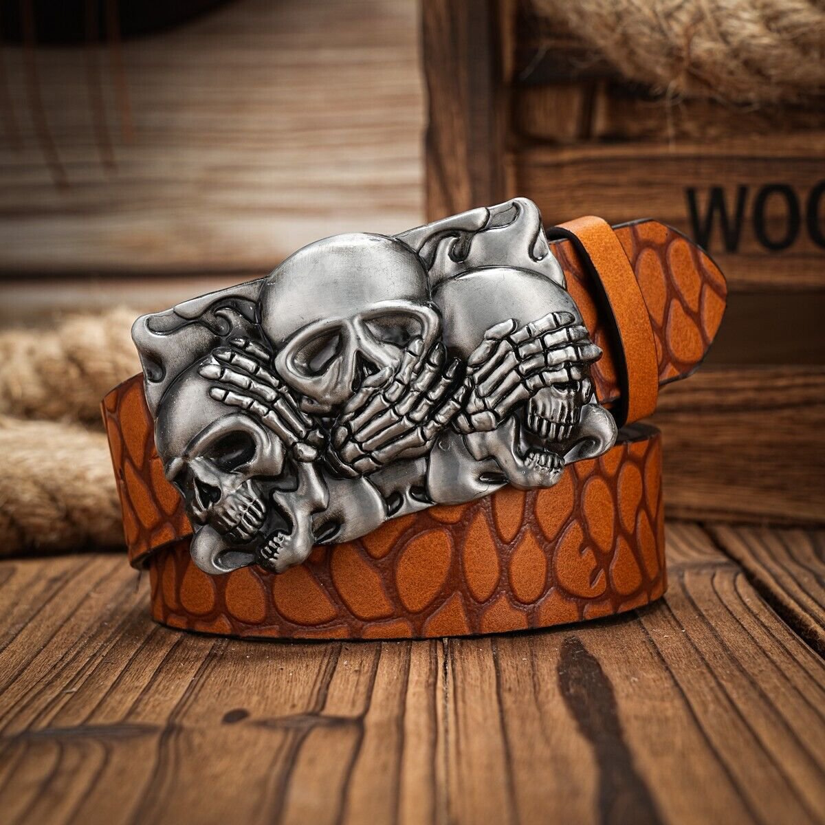 Triple Skull Belt