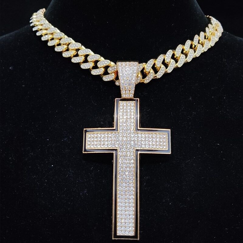 Cuban Link Big Cross Necklace