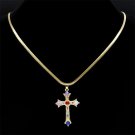 Colorful Cross Necklace