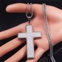 Link Chain Silver Cross Necklace