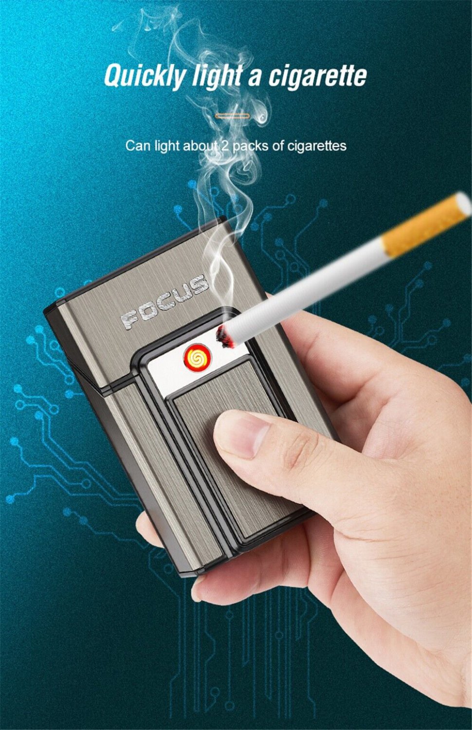 Rechargeable  Cigarette Case  Lighter
