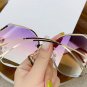 Rimless Rhinestone Sunglasses