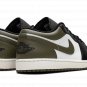 Air Jordan 1 Low "Black Toe Medium Olive" 553558 092