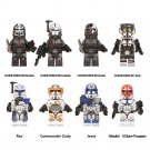 8Pcs Star Wars Clone Force 99 Minifigures Custom Brick Toy Set