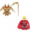Red Lantern Supergirl VS Hellbat DC Superhero Sets Minifigures Block Toys