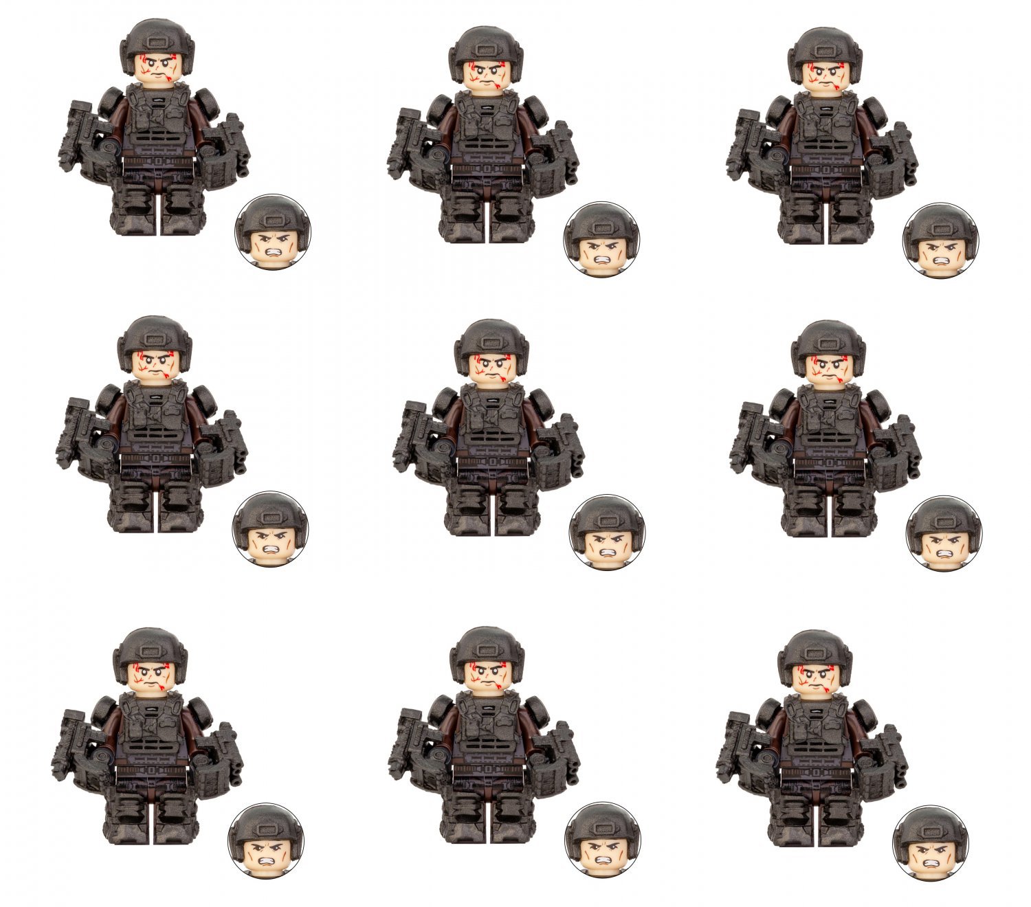 9pcs Edge of Tomorrow Soldier Movie Set Minifigures Block Toys