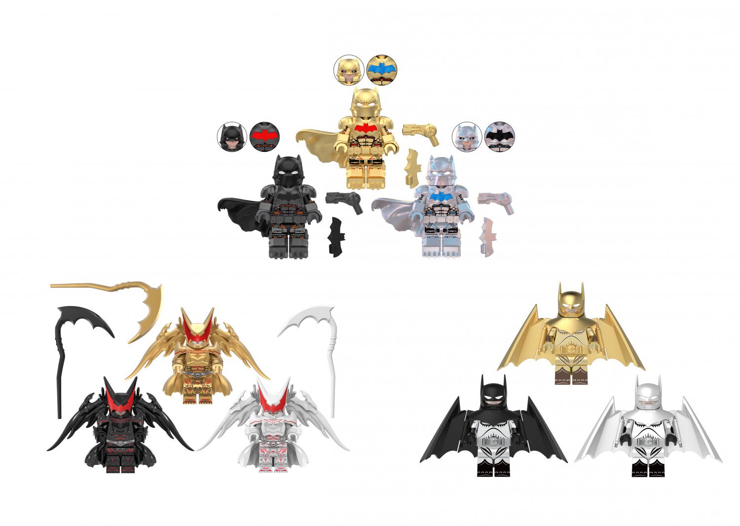 Hellbat Kingdom Come Batman Xe Suit Batman Batman Set Minifigures Block Toys