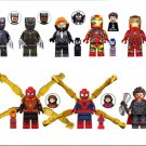 Black Panther Spider-Man Venom Iron Man New Superhero Set Minifigures Toys