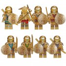 Gold Tiger Head Shield Ninjago 2023 Set Minifigures Block Toys