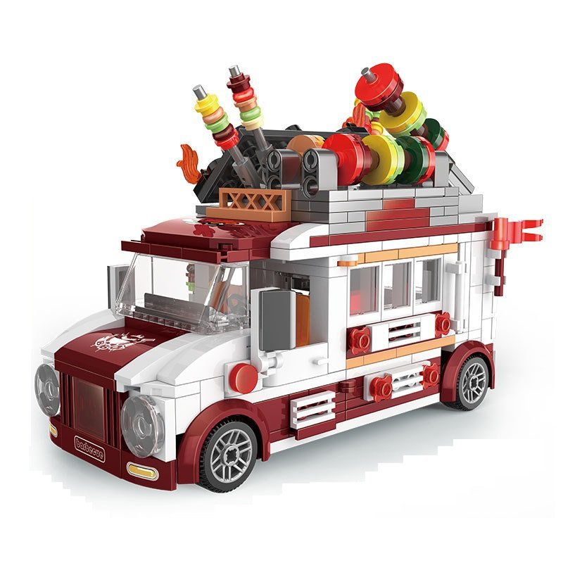 Candy Dining Car City 2023 Minifigures Block Toys