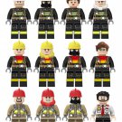 American Firefighters Fire Station Firefighters City Rescue Set Minifigures Toys