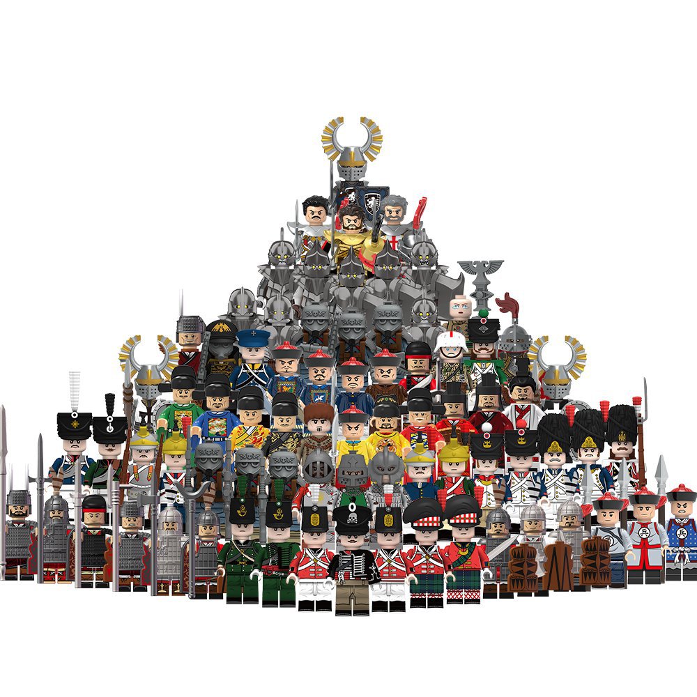 76pcs Middle Ages Countries around the world Soldier Toy Minifigures Toys