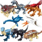 Velociraptor Pyroraptor Ankylosaurus Triceratops Jurassic World Set Minifigures