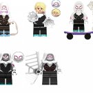 5pcs Gwen Stacy Spider Gwen Spider-Man Into the Spider-Verse Set Minifigures