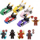 5pcs The Flash and Flash Racing The Flash Set Minifigures Block Toys