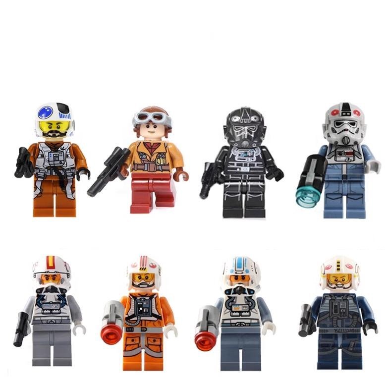 X-Wing Pilot AT-AT Pilot Tie Pilot Luke Star Wars Pilot Sets Minifigures Toys