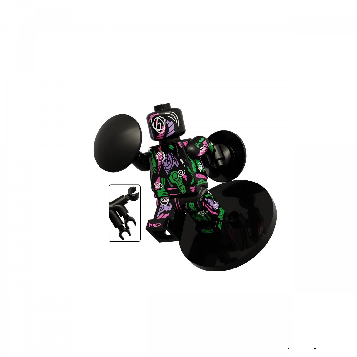 Blackened Spot Spider-Man Into the Spider-Verse Minifigures Block Toys