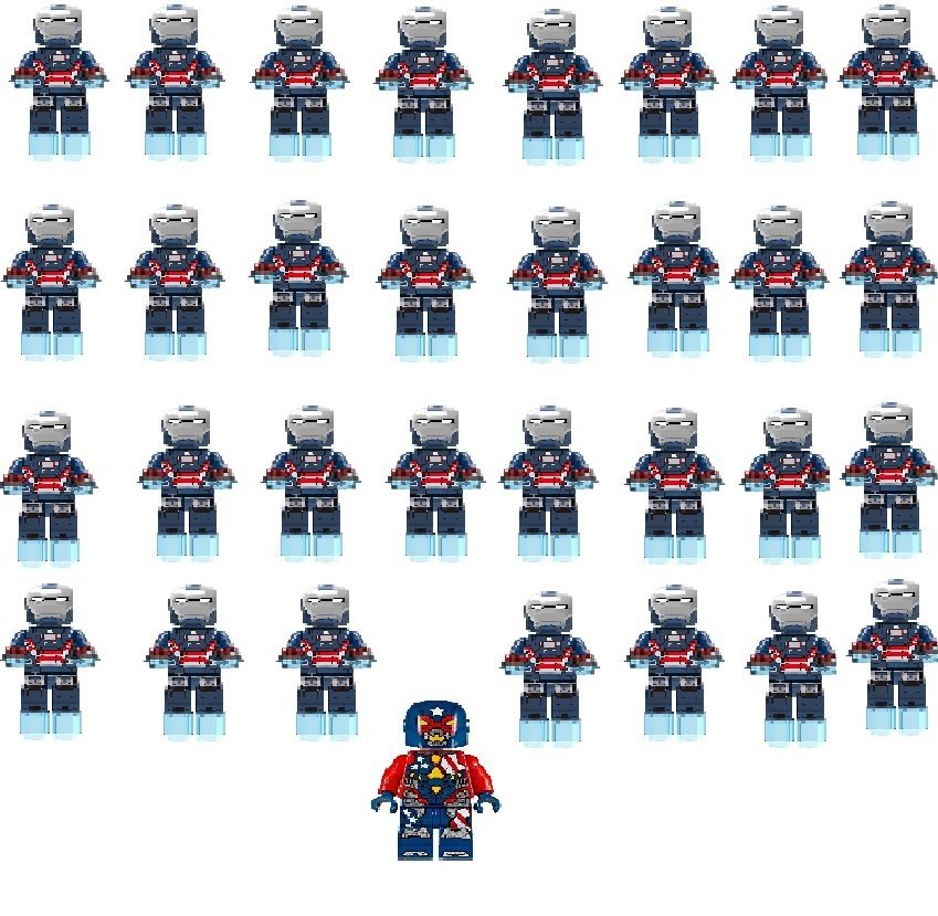 32pcs Iron Patriot Hammer Iron Man Sets Minifigures Block Toys