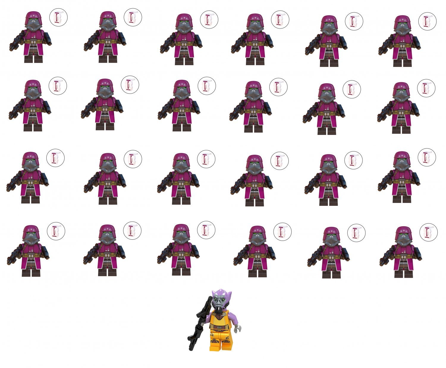 25pcs Elite Nova Corps Marine and Zeb Orrelios Star Wars Set Minifigures Toys
