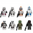 8pcs Heavy Scout Troopers Clone Heavy Trooper Star Wars Set Minifigures Toys