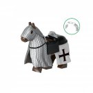 Teutonic War Horse Medieval Knight Minifigures Block Toys