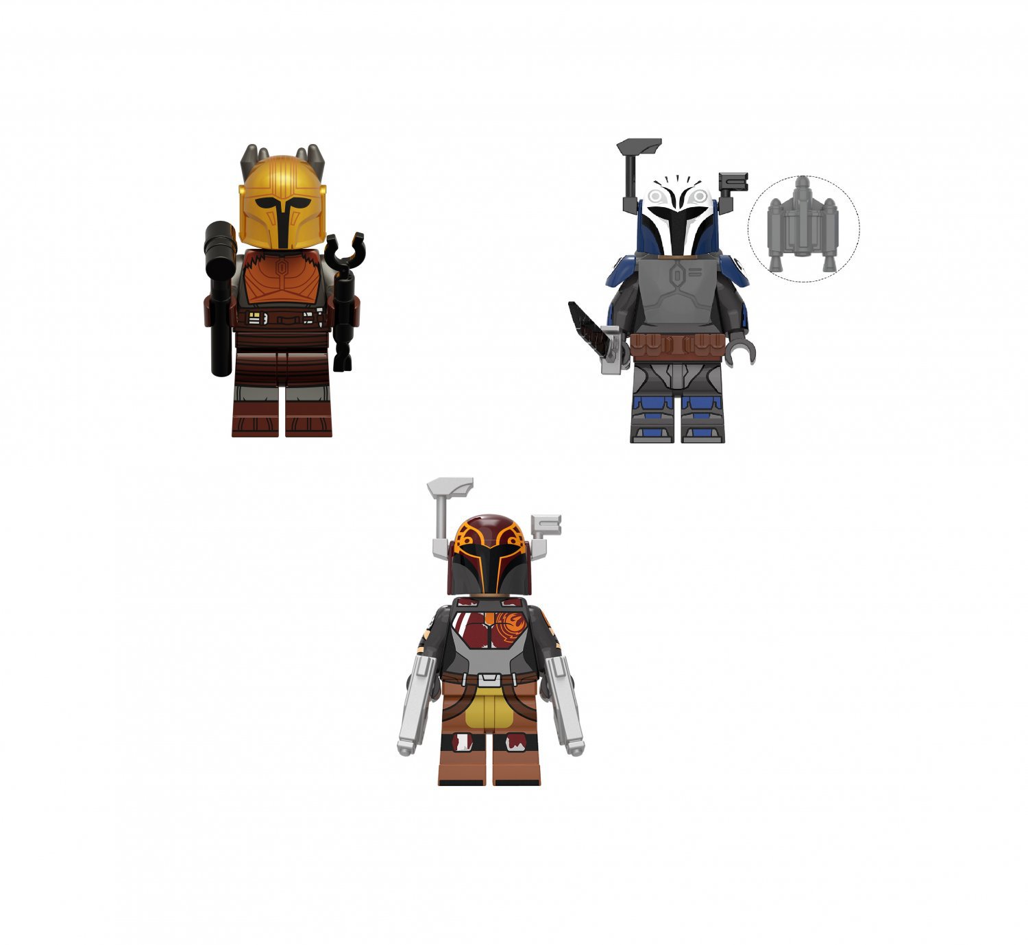 Blacksmith Bo-Katan Kryze Sabine Wren The Mandalorian Season 3 Set Minifigures