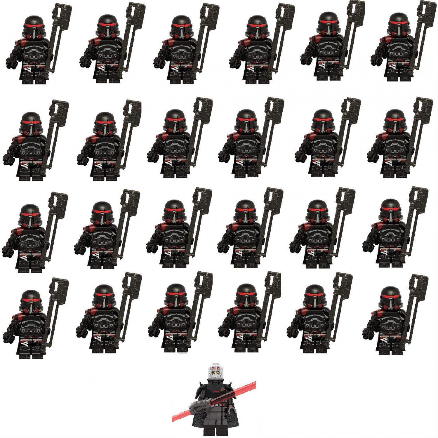 25pcs Purge trooper Army Imperial Inquisitors Star Wars TV Set Minifigures Toys