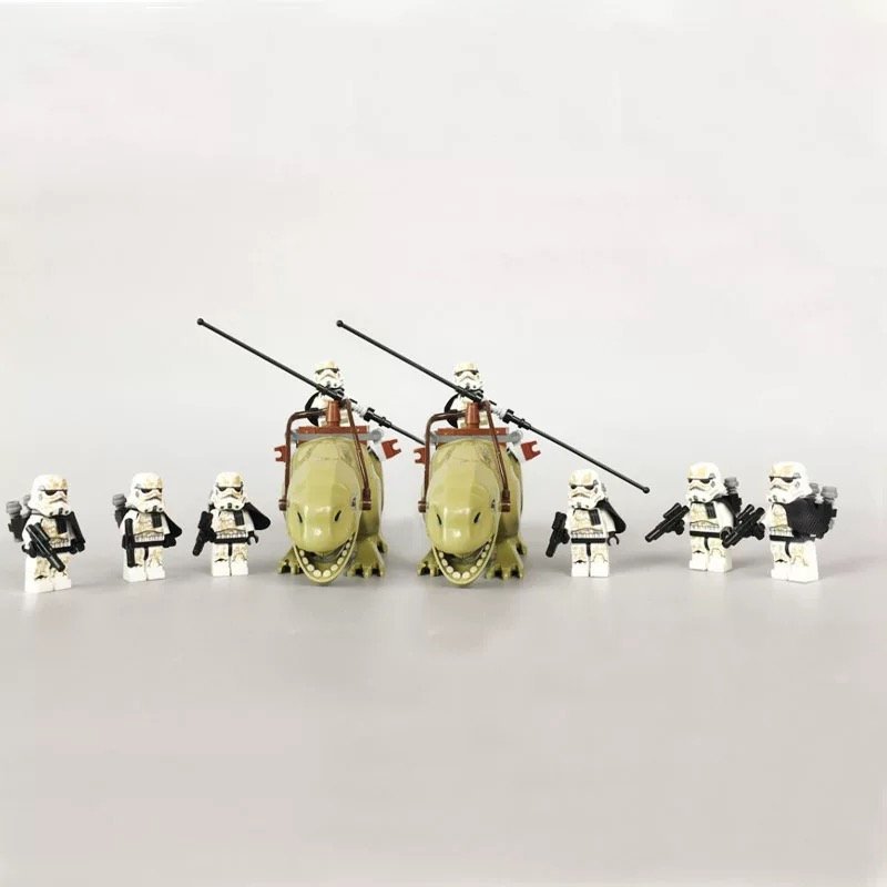 Sandtrooper Dewback Army Group Star Wars 2023 Minifigures Block Toys