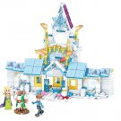 Frozen Christmas Castle Movie Sets Minifigures Block Toys