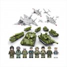 Tank Ballistic Missile Fighter Plane Military Set Minifigures Block Toys