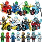 ICE Emperor General Vex Jay Nya Ninjago motorcycle Set Minifigures Block Toys