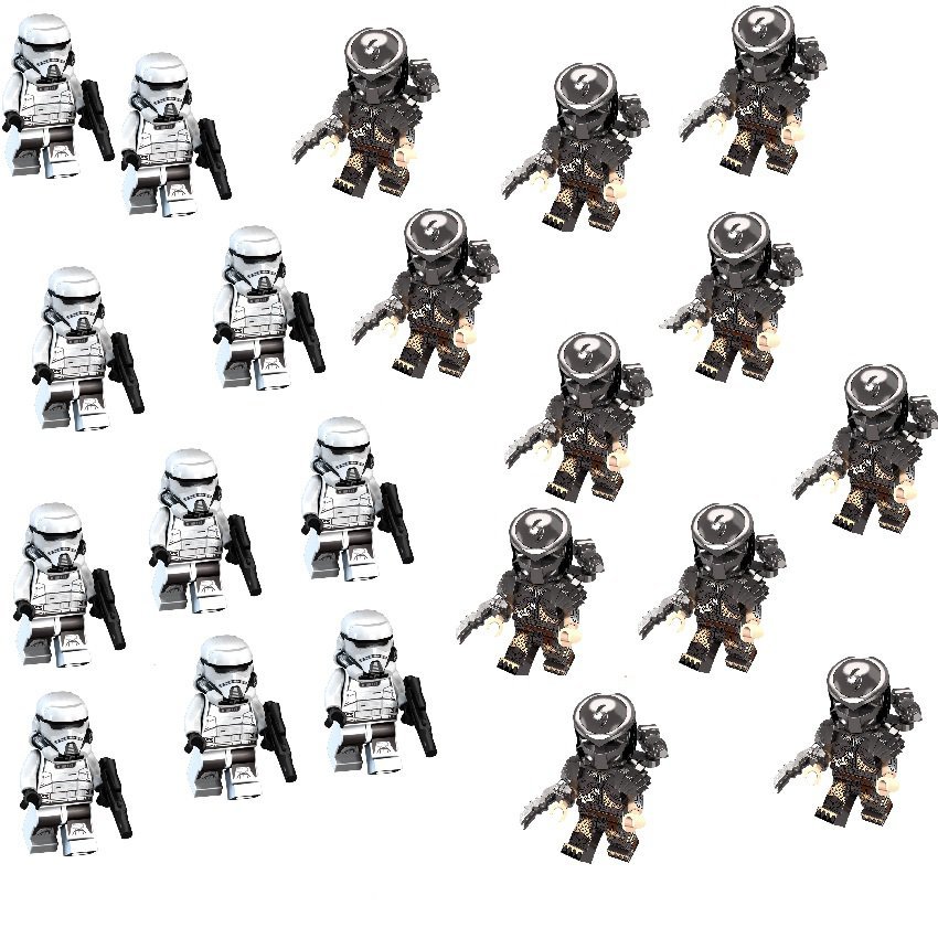 21 Best The Predator and Imperial Stormtrooper Movie Sets Minifigures Block Toys