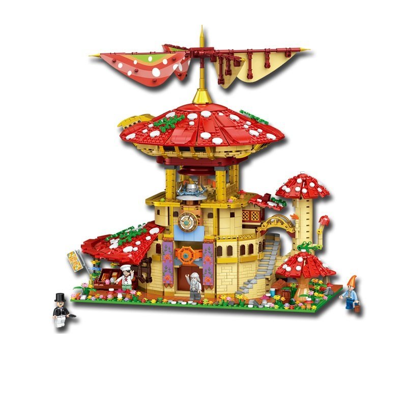 Ganoderma Hotel Passenger City Hotel Set Minifigures Block Toys