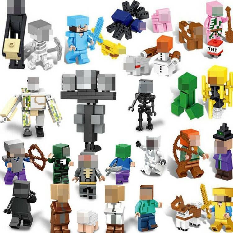 29pcs New Minecraft Set Minifigures Block Toys