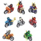 Krux Garmadon Samural Transparent Motorcycle Gold Ninjago Set Minifigures Toys