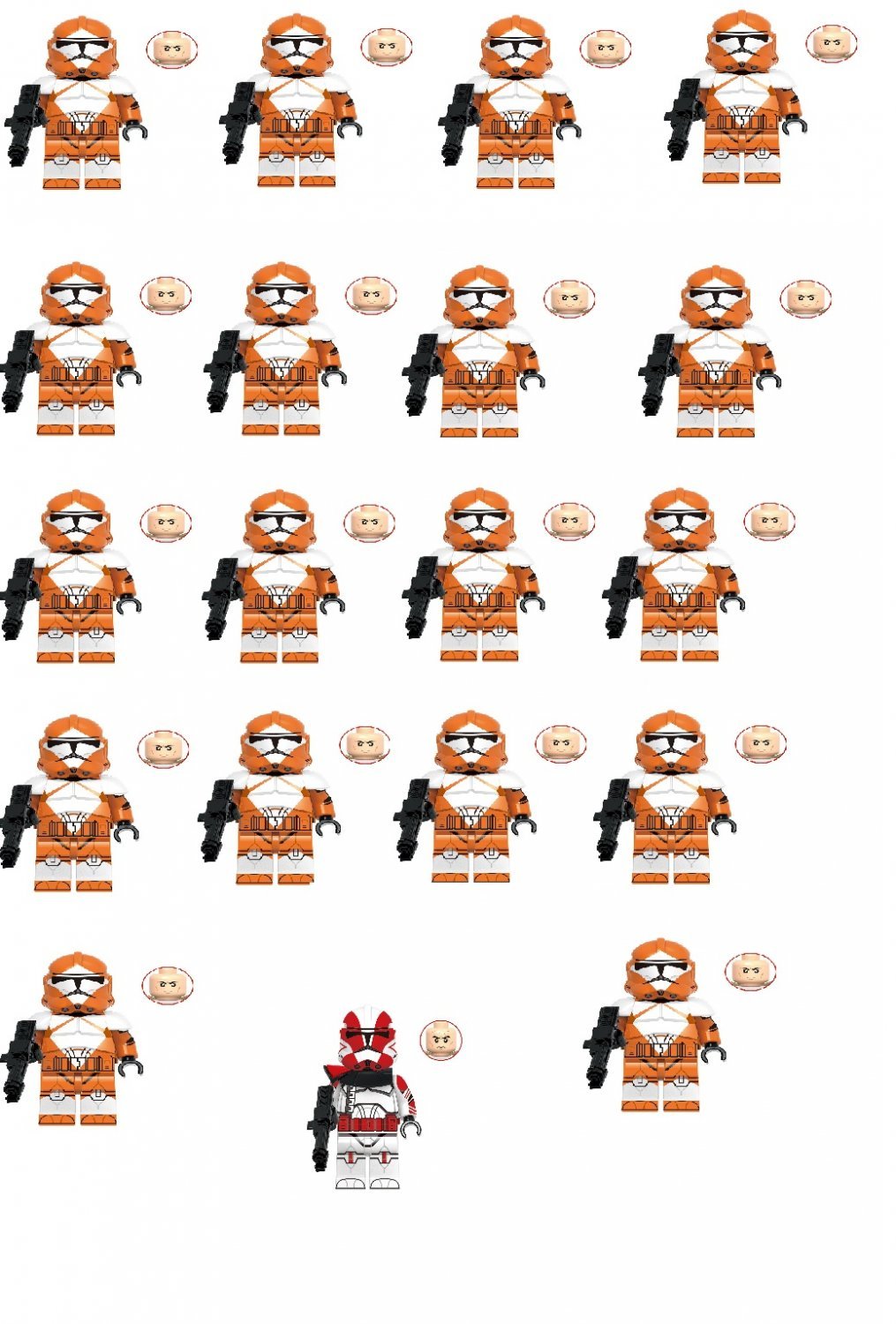 19 Best Captain Grey Bomb Squad Trooper Star Wars 2023 Minifigures Block Toys