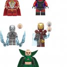 Moondragon Starfox Iron Man Whiplash Superhero Comic Set Minifigures Block Toys