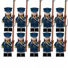 10pcs Prussian Guard Grenadier Napoleonic Wars sets Minifigures Block Toys