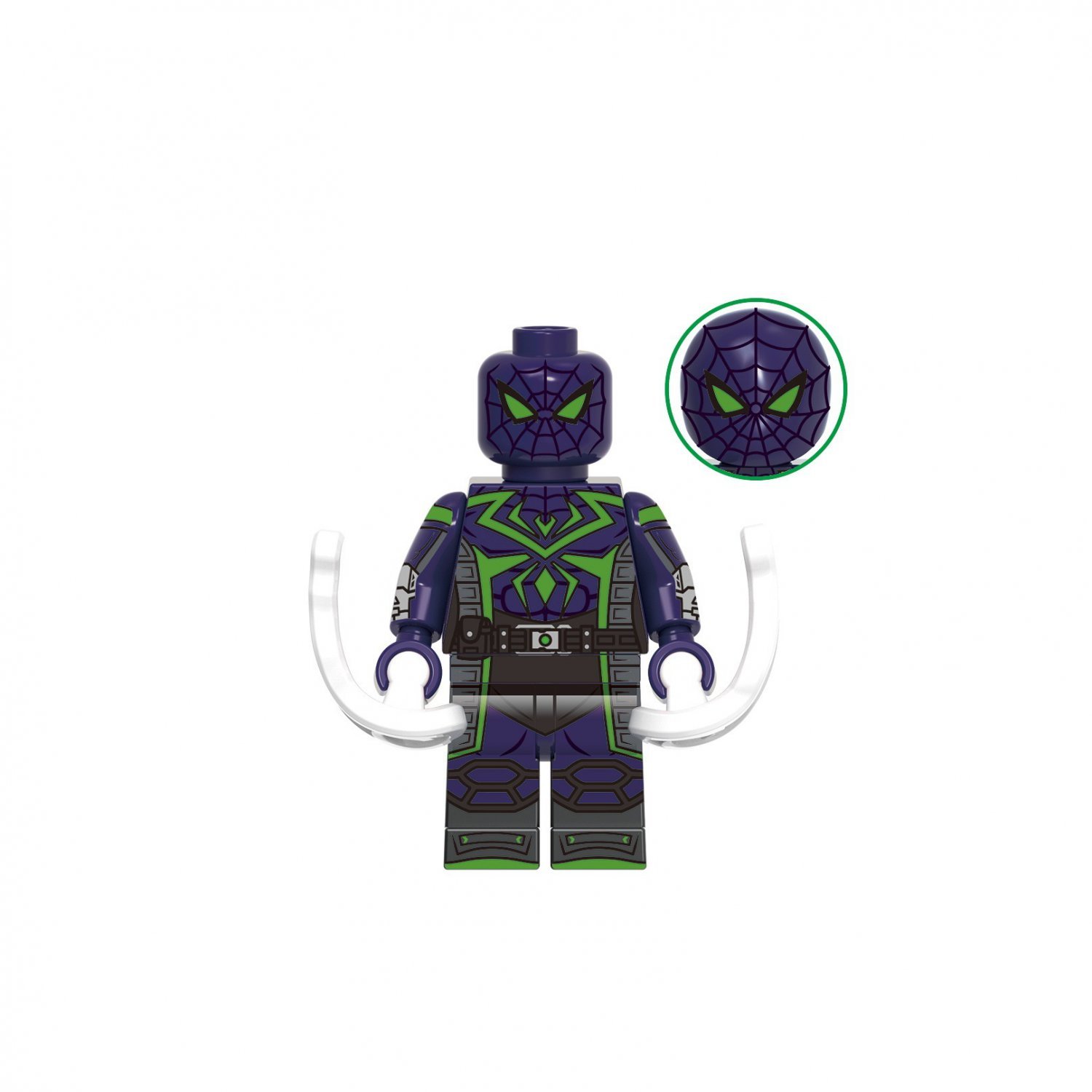 Spider-Man Purple Reign Suit Spider-Man Miles Morales Minifigures Block Toys