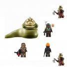 Jabba Chewbacca VS Boba Fett Fennec Shand The Book of Boba Fett Set Minifigures